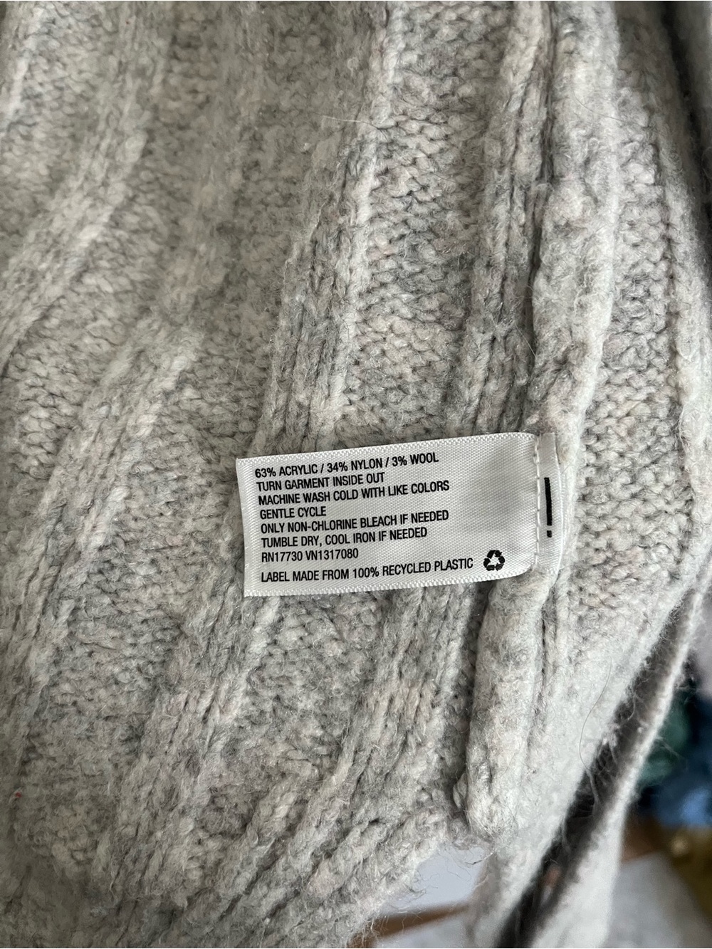 a new day Light Gray Ribbed Open-Front Cardigan - Picture 4 of 4